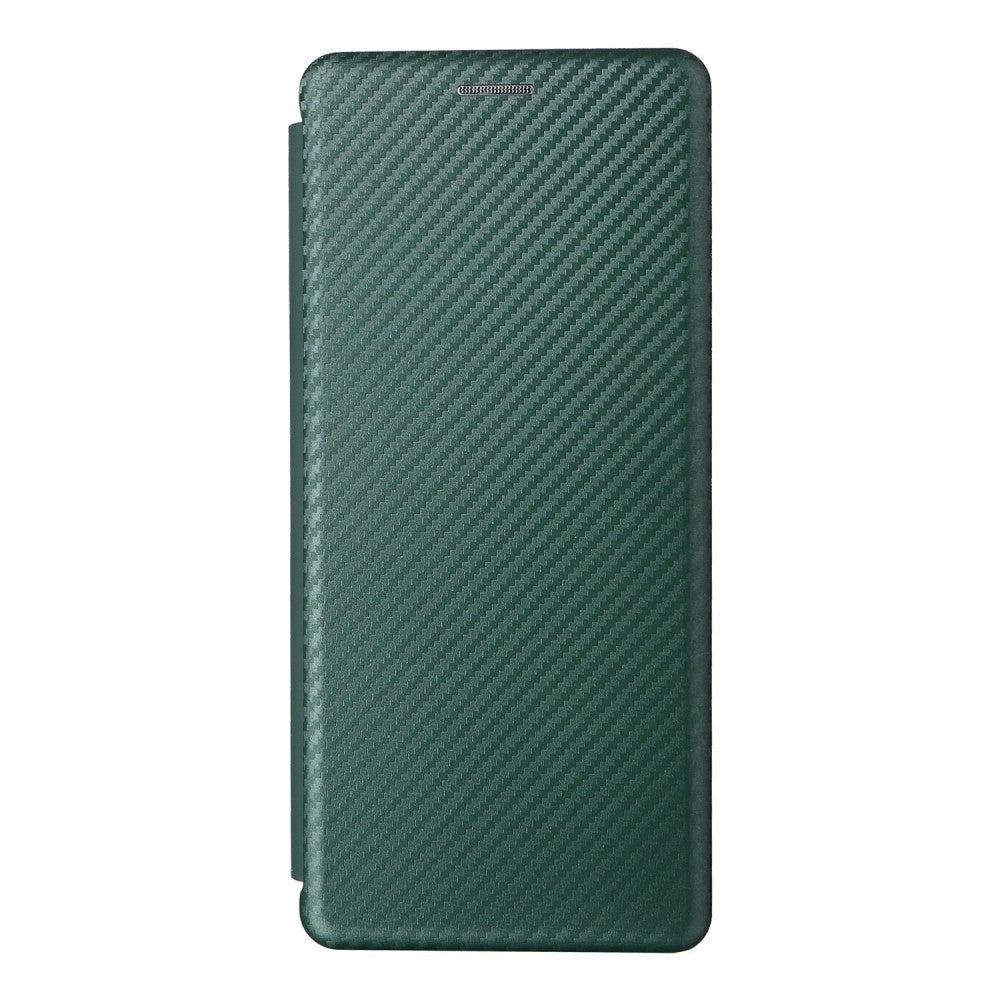 Sony Xperia 5 IV Carbon Fiber Flexible Plastic Case - Green