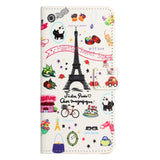 EIDERWOOD Samsung Galaxy S25 Edge Faux Leather Case with Wallet & Stand Function - Eiffel Tower