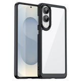 EIDERWOOD Samsung Galaxy S25 Edge Hybrid Plastic Case - Transparent / Black