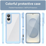 EIDERWOOD Samsung Galaxy S25 Edge Hybrid Plastic Case - Transparent / Blue