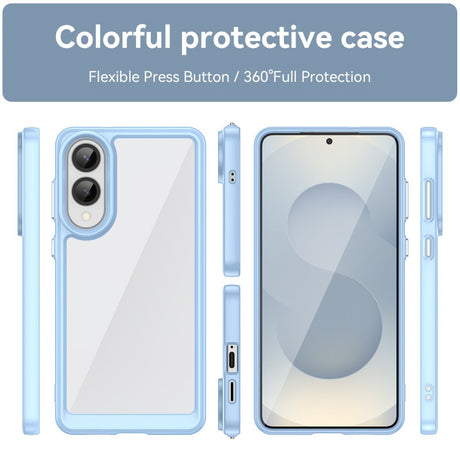 EIDERWOOD Samsung Galaxy S25 Edge Hybrid Plastic Case - Transparent / Blue