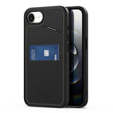 iPhone 17e / 16e DUX DUCIS Case with Card Holder & RFID Blocking - MagSafe Compatible - Black