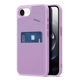 iPhone 17e / 16e DUX DUCIS Case with Card Holder & RFID Blocking - MagSafe Compatible - Purple
