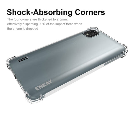 Nokia C2 2nd Edition Enkay Anti-Slip Shockproof Case - Transparent