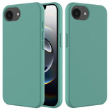 EIDERWOOD iPhone 16e Lined Silicone Case - Dark Green
