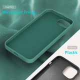 EIDERWOOD iPhone 16e Lined Silicone Case - Dark Green