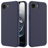EIDERWOOD iPhone 16e Lined Silicone Case - Dark Blue