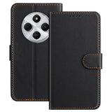 EIDERWOOD Xiaomi Redmi 14C /  Poco C75 Faux Leather Flip Case with Stand & Wallet - Black