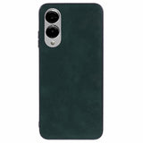 EIDERWOOD Samsung Galaxy S25 Edge Faux Leather Coated Plastic Case - Green