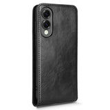 EIDERWOOD Samsung Galaxy S25 Edge Vertical Flip Case with Card Holder - Black