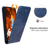 EIDERWOOD Samsung Galaxy S25 Edge Vertical Flip Case with Card Holder - Blue