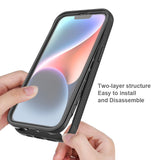 EIDERWOOD iPhone 16e 2-in-1 Case with Built-in Screen Protector - Purple