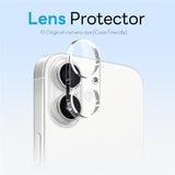 NORTHJO iPhone 16 360° Protection Set with Camera Lens Protection & Screen Protection & Hybrid Case - MagSafe Compatible - Transparent