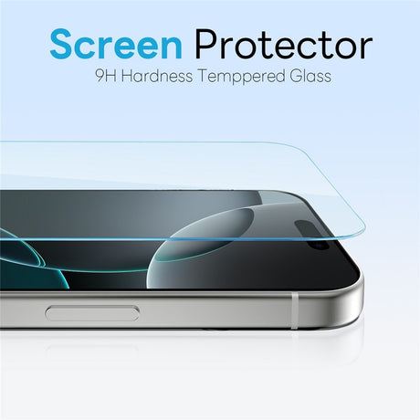 NORTHJO iPhone 16 Pro 360° Protection Set with Camera Lens Protection & Screen Protection & Hybrid Case - MagSafe Compatible - Transparent