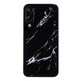 EIDERWOOD Samsung Galaxy S25 Edge Flexible Plastic Case with Marble Pattern - Black