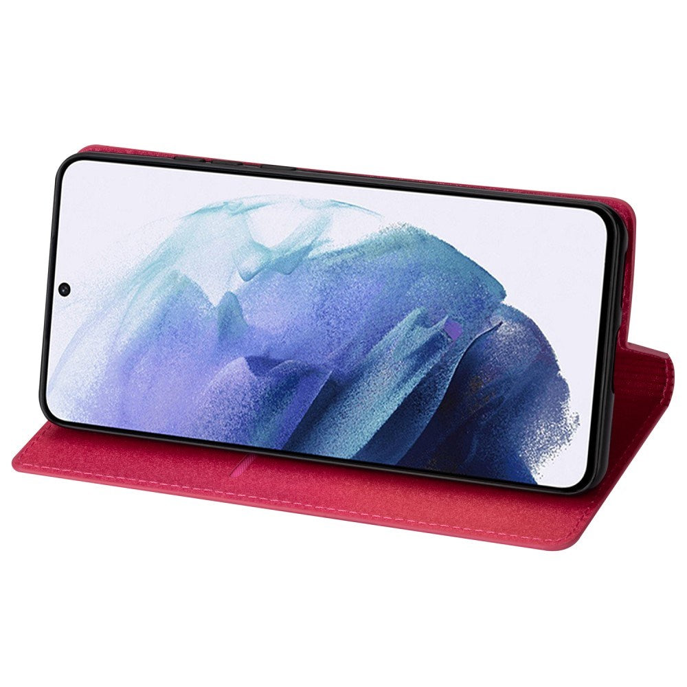 EIDERWOOD Samsung Galaxy S25 Edge Faux Leather Flip Case with Wallet - Glitter - Pink