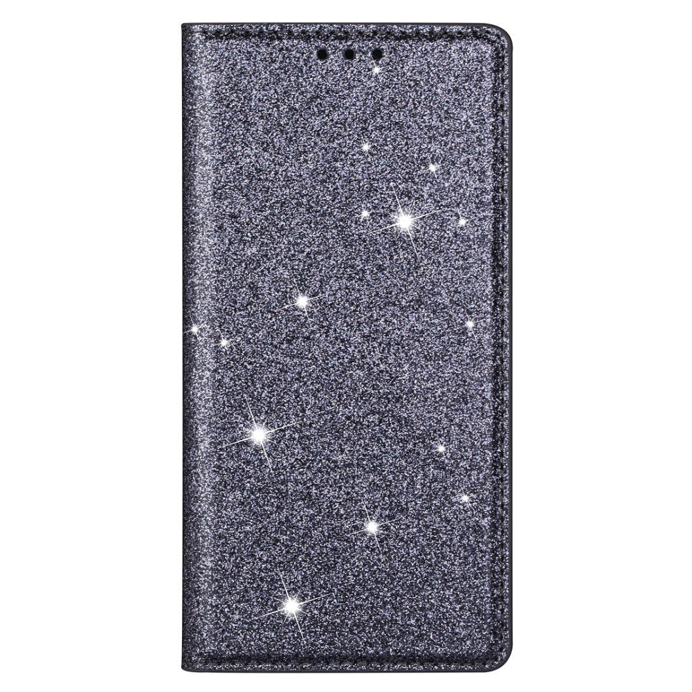 EIDERWOOD Samsung Galaxy S25 Edge Faux Leather Flip Case with Wallet - Glitter - Grey