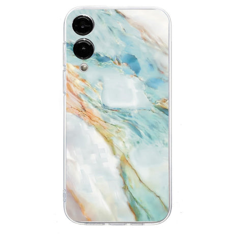 EIDERWOOD Samsung Galaxy S25 Edge Flexible Plastic Case with Motif - Transparent / Marble