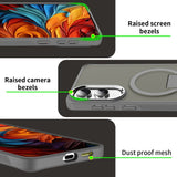 EIDERWOOD Samsung Galaxy S25 Edge Hybrid Case with Stand Function - MagSafe Compatible - Blue