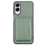 EIDERWOOD Samsung Galaxy S25 Edge Case with Removable Card Holder - Green