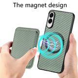 EIDERWOOD Samsung Galaxy S25 Edge Case with Removable Card Holder - Green