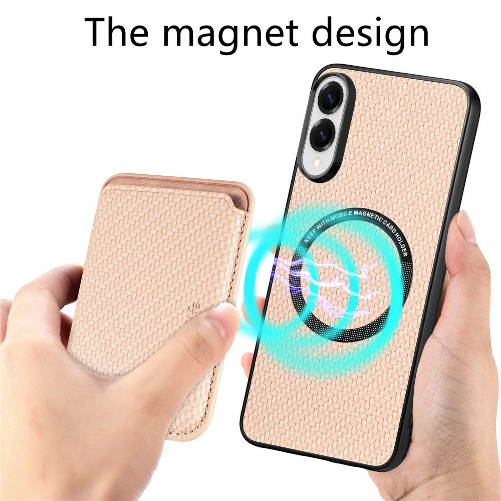 EIDERWOOD Samsung Galaxy S25 Edge Case with Removable Card Holder - Beige