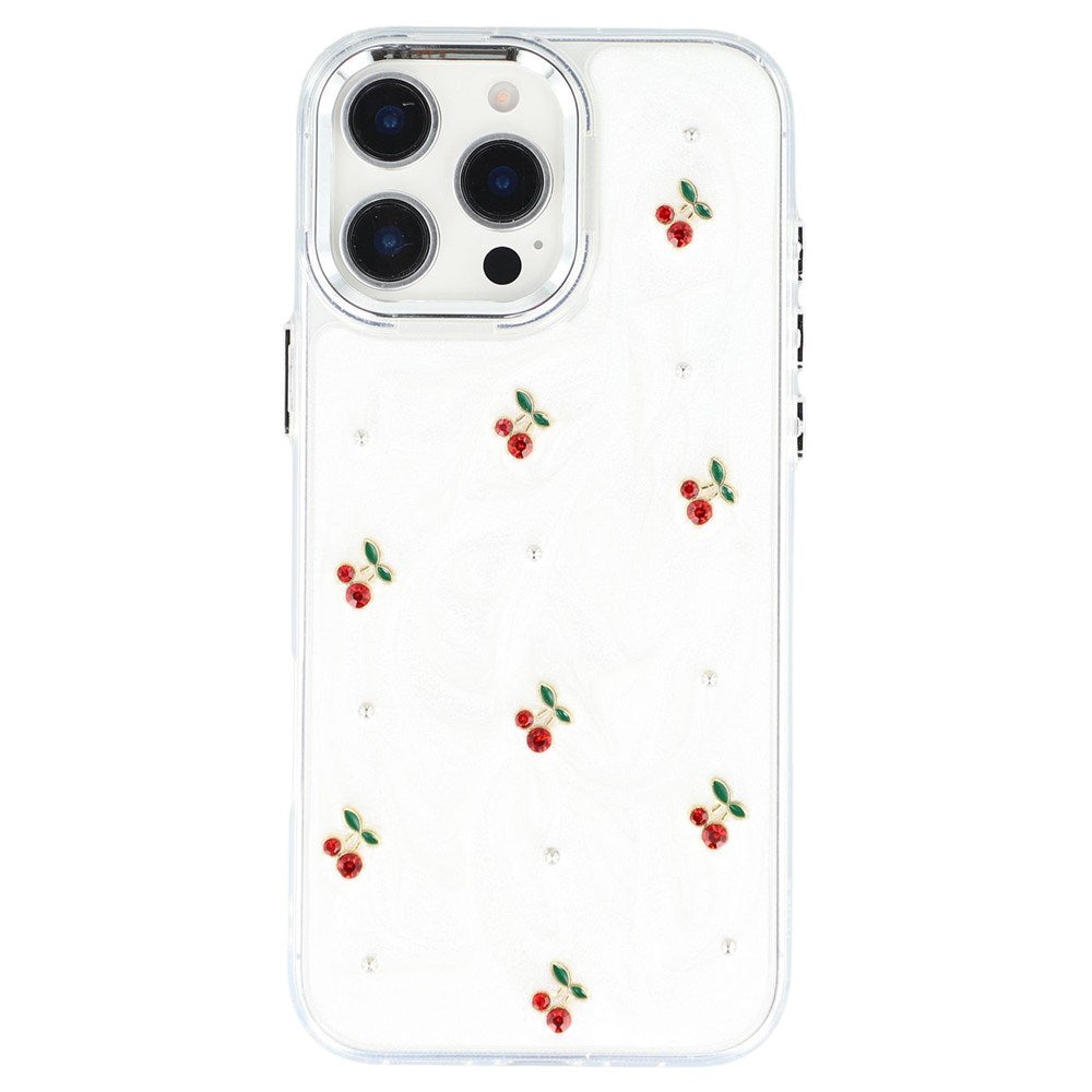 iPhone 16 Pro Max EIDERWOOD Hybrid Case with 3D Cherry - Silver