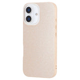 EIDERWOOD IPhone 16 Flexible Plastic Case with Glitter - Beige