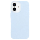 EIDERWOOD IPhone 16 Flexible Plastic Case with Glitter - Light Blue
