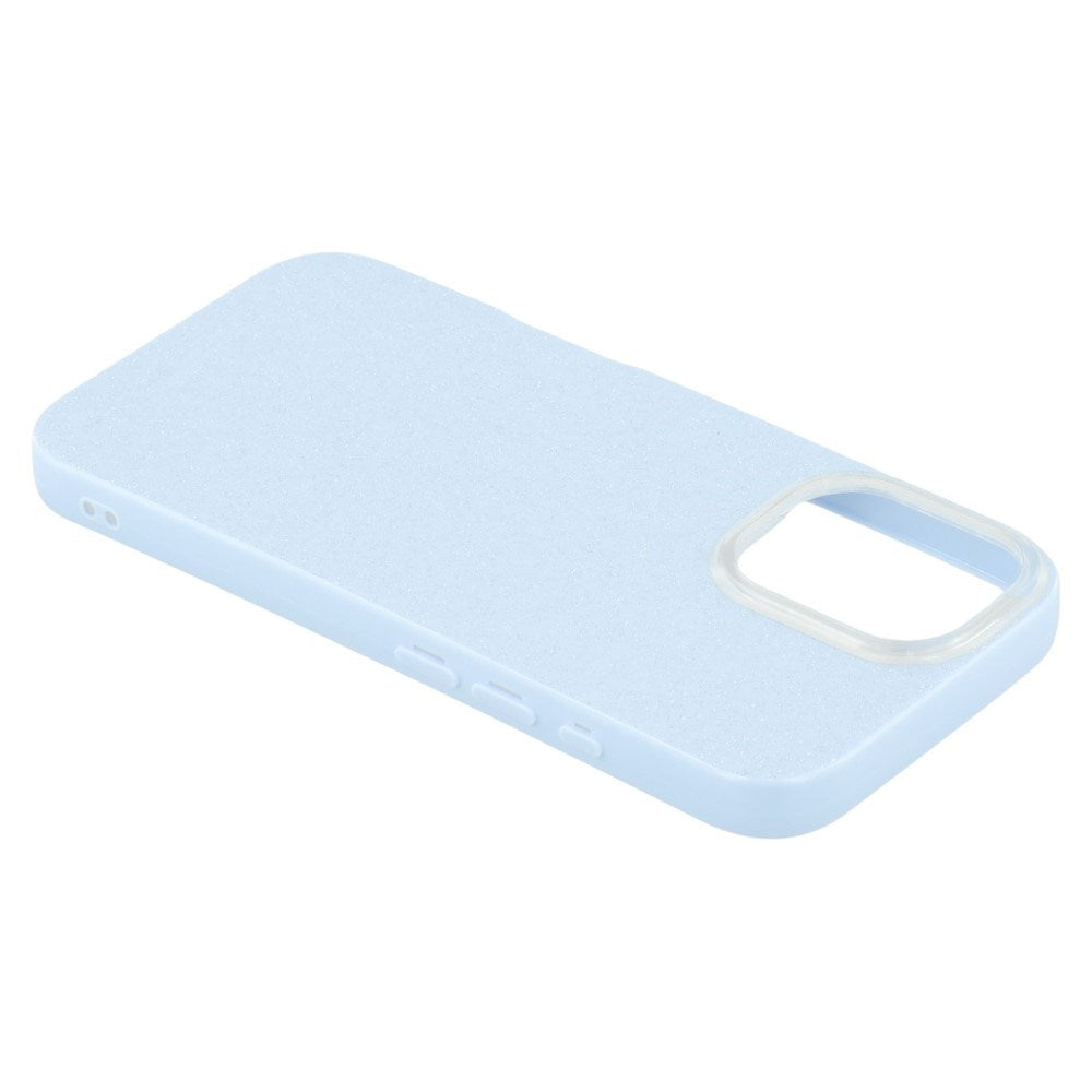 EIDERWOOD IPhone 16 Flexible Plastic Case with Glitter - Light Blue