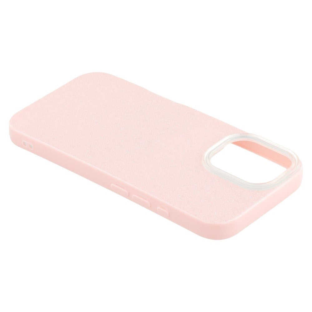 EIDERWOOD IPhone 16 Flexible Plastic Case with Glitter - Pink