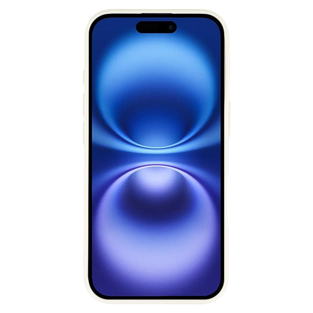 EIDERWOOD IPhone 16 Flexible Plastic Case with Glitter - White