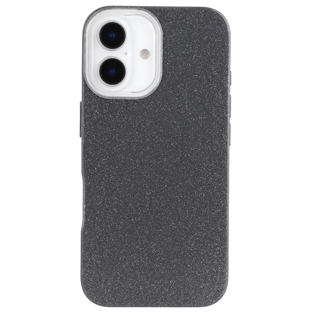 EIDERWOOD IPhone 16 Flexible Plastic Case with Glitter - Black