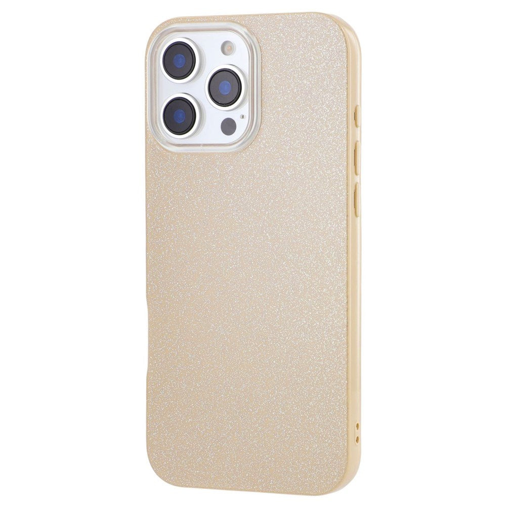EIDERWOOD IPhone 16 Pro Flexible Plastic Case with Glitter - Beige