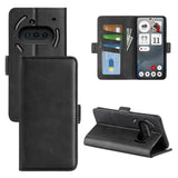 EIDERWOOD Nothing Phone (3a) Faux Leather Flip Case with Wallet & Stand Function - Black