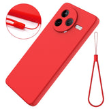 Xiaomi Poco F7 Pro EIDERWOOD Silicone Case with Strap - Red