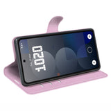 EIDERWOOD Nothing Phone (3a) Pro Faux Leather Flip Case with Cardholder & Stand Function - Pink