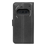 EIDERWOOD Nothing Phone (3a) Faux Leather Flip Case with Cardholder & Stand Function - Black