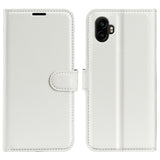 EIDERWOOD Samsung Galaxy Xcover 7 Pro Faux Leather Flip Case with Cardholder & Stand Function - White