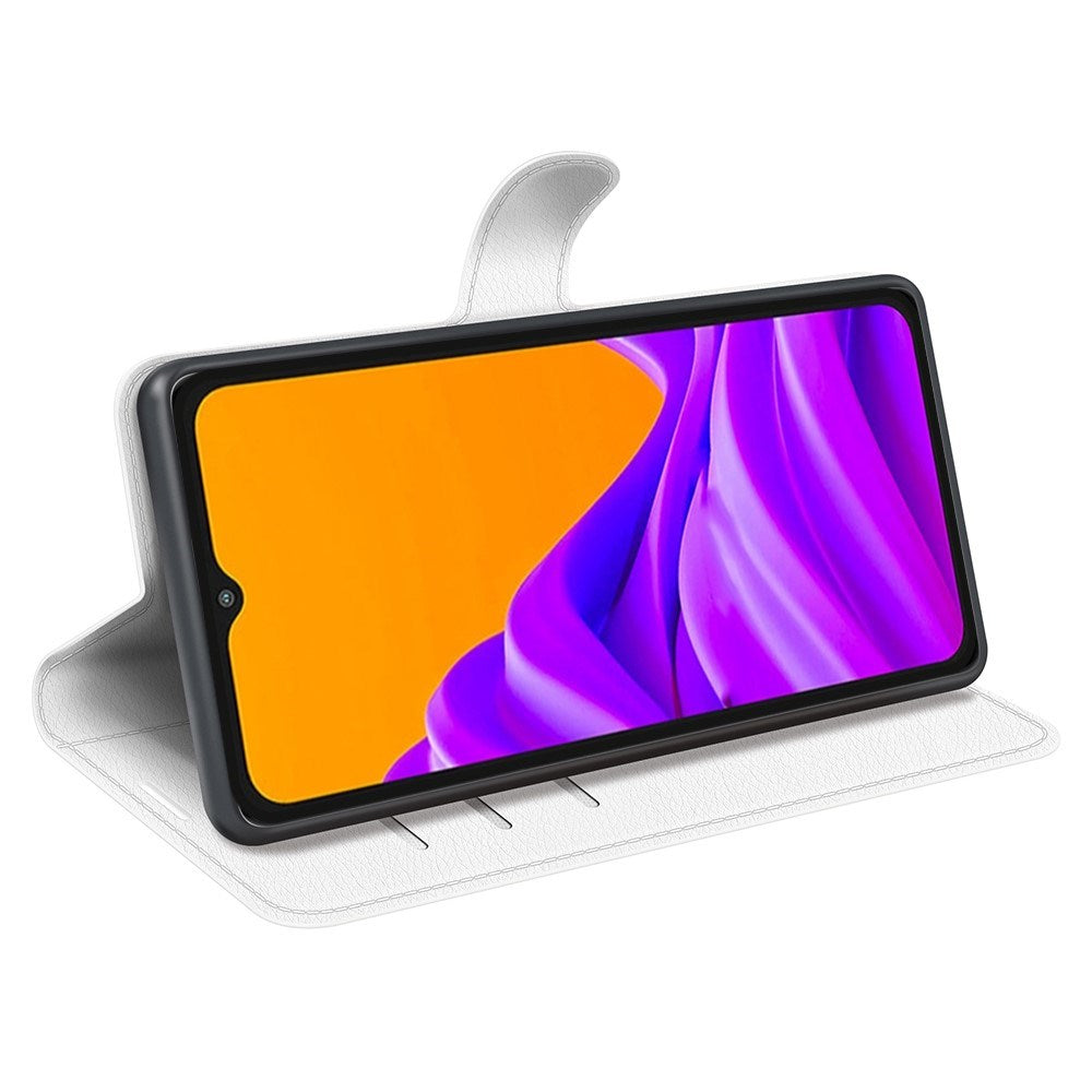 EIDERWOOD Samsung Galaxy Xcover 7 Pro Faux Leather Flip Case with Cardholder & Stand Function - White