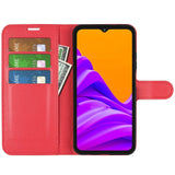 EIDERWOOD Samsung Galaxy Xcover 7 Pro Faux Leather Flip Case with Cardholder & Stand Function - Red