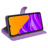 EIDERWOOD Samsung Galaxy Xcover 7 Pro Faux Leather Flip Case with Cardholder & Stand Function - Purple