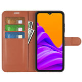 EIDERWOOD Samsung Galaxy Xcover 7 Pro Faux Leather Flip Case with Cardholder & Stand Function - Brown