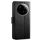 EIDERWOOD Xiaomi 15 Ultra Imitated Leather Flip Case - Black