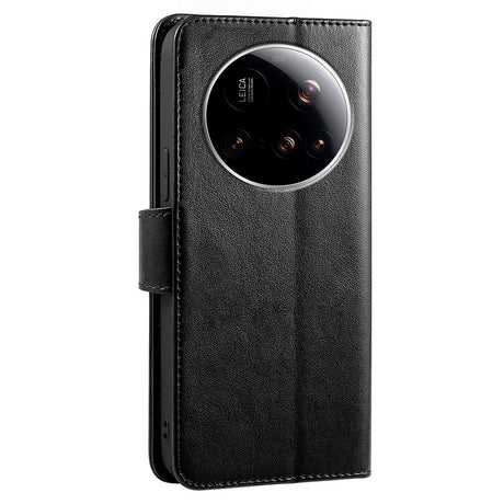 EIDERWOOD Xiaomi 15 Ultra Imitated Leather Flip Case - Black