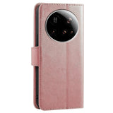 EIDERWOOD Xiaomi 15 Ultra Imitated Leather Flip Case - Rose Gold