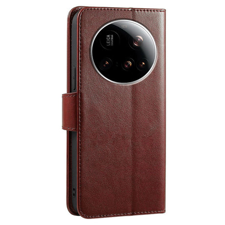 EIDERWOOD Xiaomi 15 Ultra Imitated Leather Flip Case - Brown