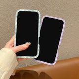 EIDERWOOD iPhone 16 Hybrid Case with Bows and Rhinestones - Transparent / Pink