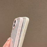 EIDERWOOD iPhone 16 Hybrid Case with Bows and Rhinestones - Transparent / Purple