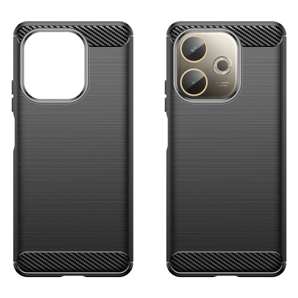 Oppo A5 Pro (4G / 5G) EIDERWOOD Brushed Carbon Fiber Plastic Case - Black